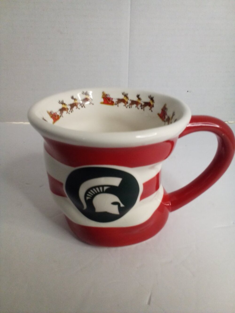 Michigan State Spartans Christmas Coffee Mug The Memory Company Ripple